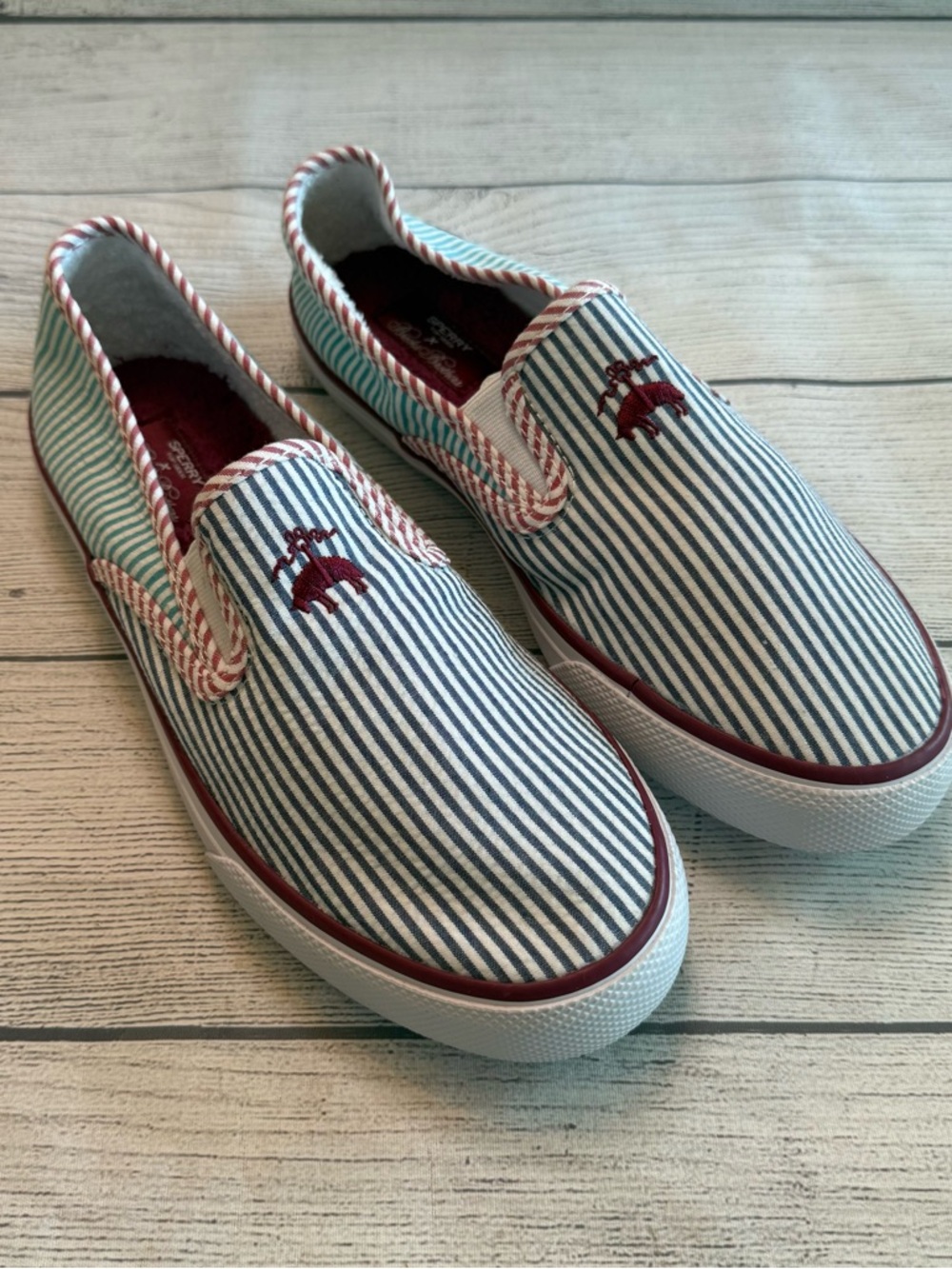 Sperry x Brooks Brothers "Seersucker" Slip On